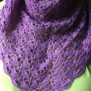 NEW Handmade Crochet Small Triangle Baktus Scarf